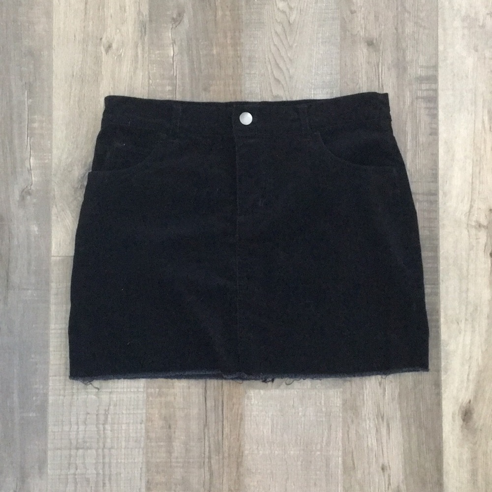 Rue 21 Black Velvet Skirt